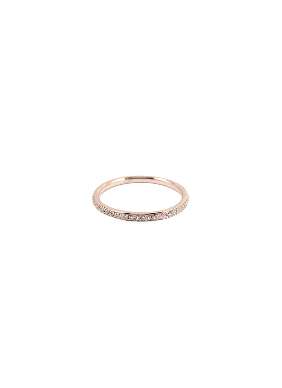 Women LC COLLECTION JEWELLERY Fine Jewellery | 18K Rose Gold Diamond Eternity Ring — Size Us 6.5