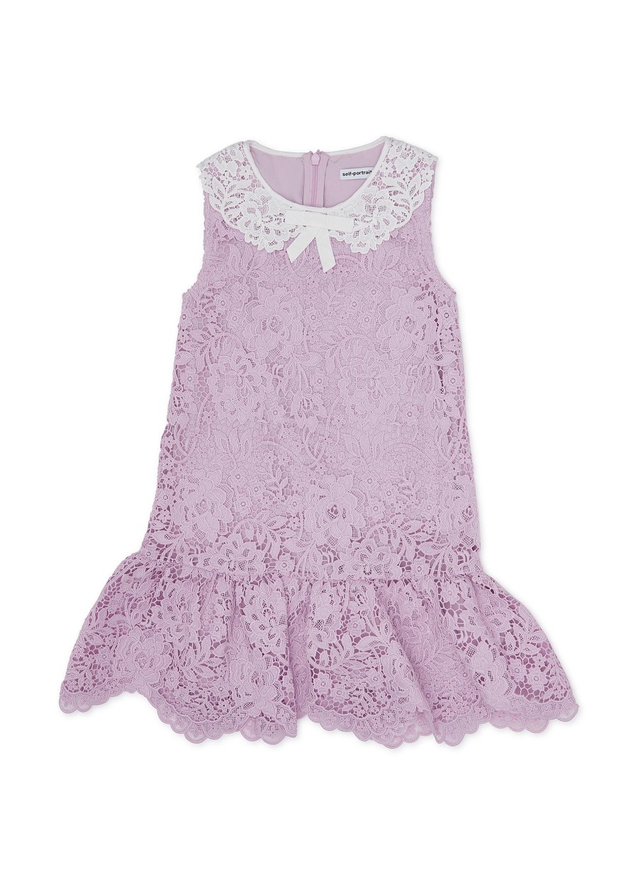 Women SELF-PORTRAIT Clothing | Kids Floral Lace Dress