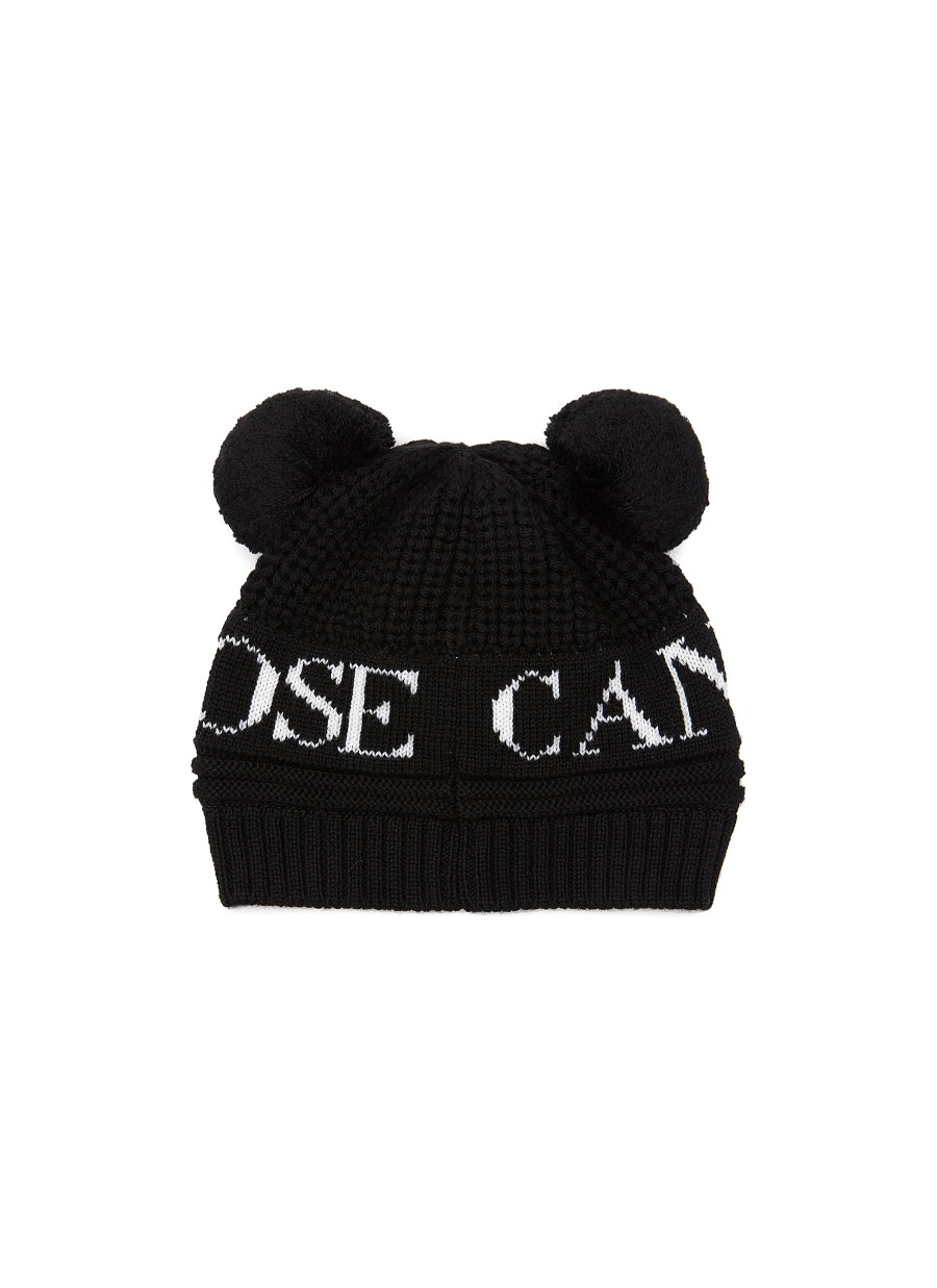 Women CANADA GOOSE Accessories | Double Pom Pom Kids Beanie Hat