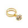 Women GOOSSENS Fashion Jewellery | 24K Gold Plated Clover Ring