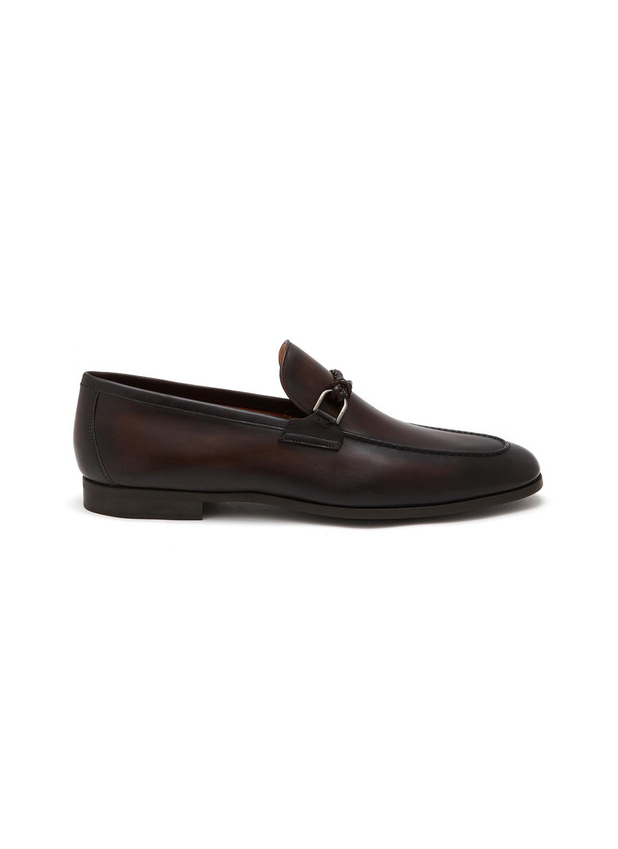 Men MAGNANNI Flats | Horsebit Detail Leather Loafers