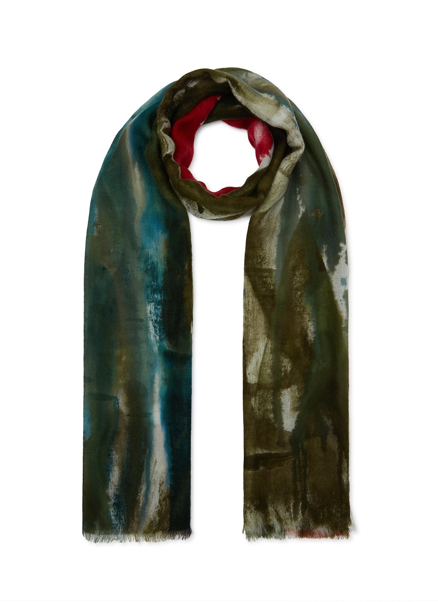 Women CASHÀ Scarves & Wraps | Hand-Painted Wool Knit Stole