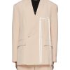 Men RE: BY MAISON SANS TITRE Suits | Chest Ribbon Double Breasted Blazer