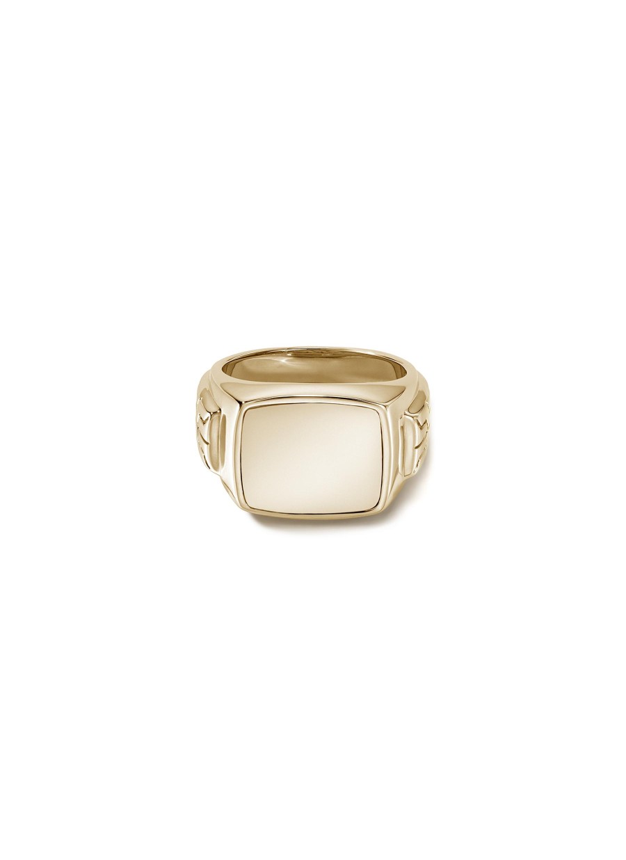 Women JOHN HARDY Fine Jewellery | 14K Gold Signet Ring — Size 10