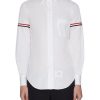 Men THOM BROWNE Shirts | Button Embellished Armband Button-Up Shirt