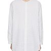 Men BARENA Shirts | Oversized Pinstripe Cotton Shirt