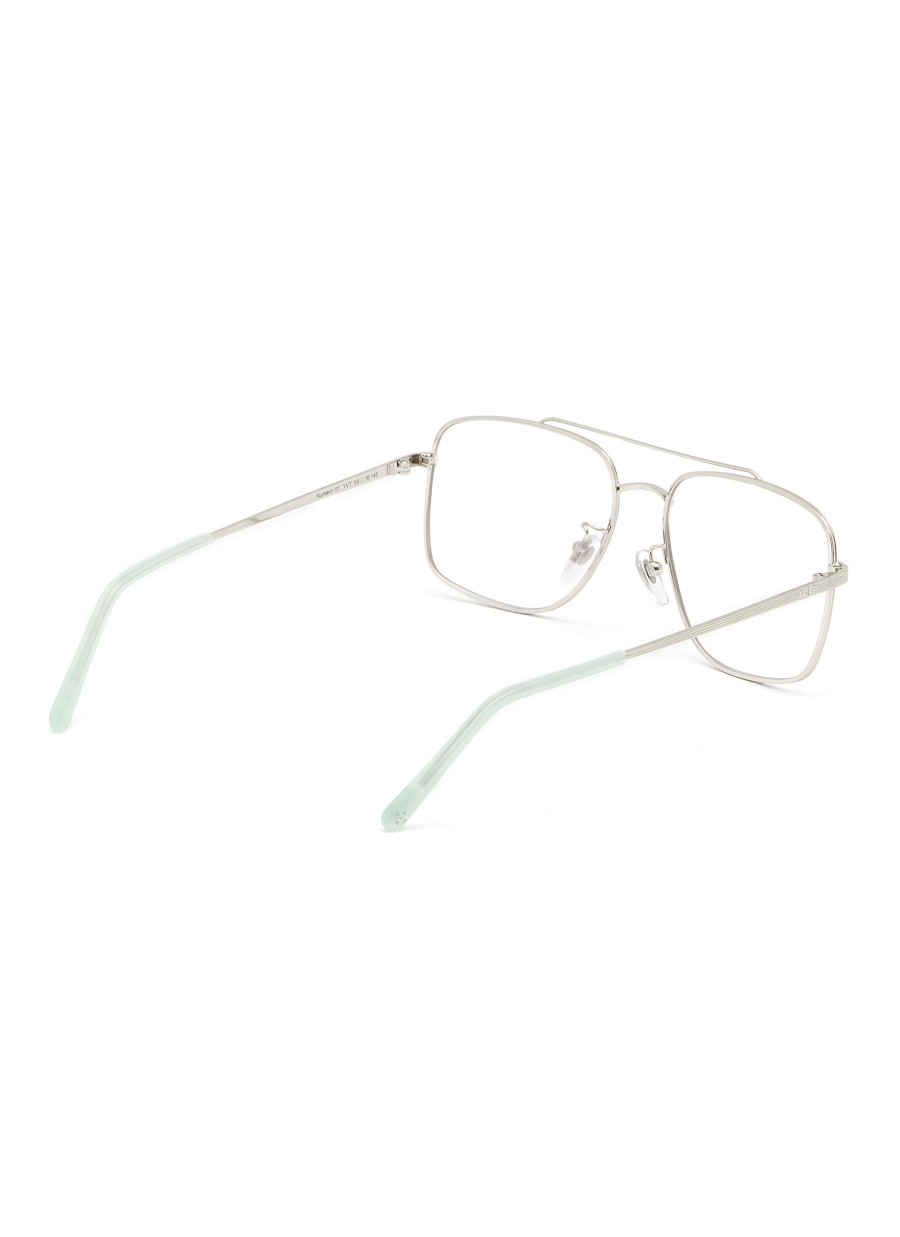 Men SUPER Eyewear | Numero 111 Argento Metal Optical Glasses