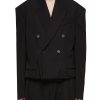 Men BALENCIAGA Suits | Double Breasted Peak Lapel Blazer