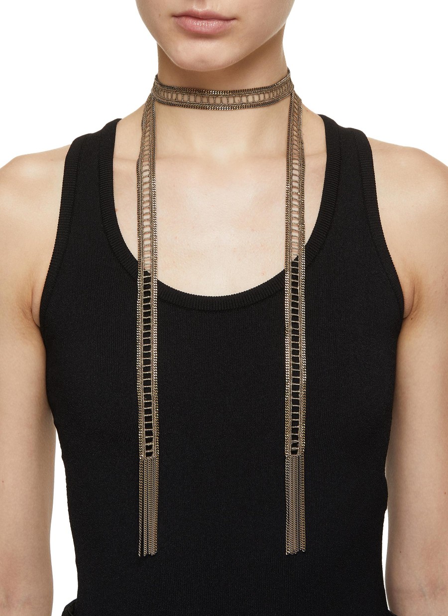 Women MARIE LAURE CHAMOREL Fashion Jewellery | Bi-Colour Brass Necklace