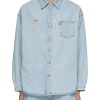 Men ERL Shirts | X Levi'S Denim Overshirt