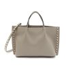 Women VALENTINO Tote Bags | Small 'Rockstud' Grained Leather Tote Bag