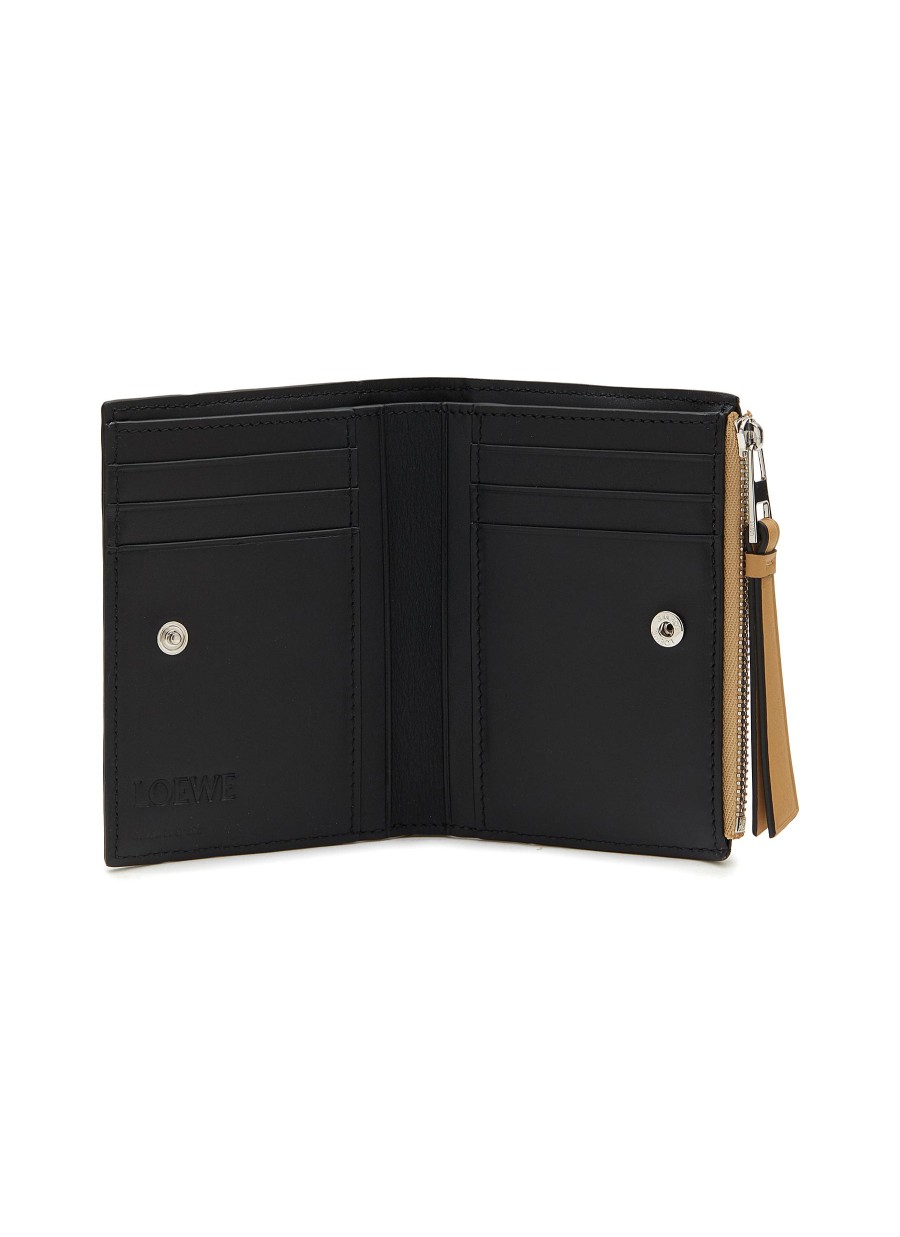 Men LOEWE Small Leather Goods | Puzzle' Leather Compact Zip Wallet