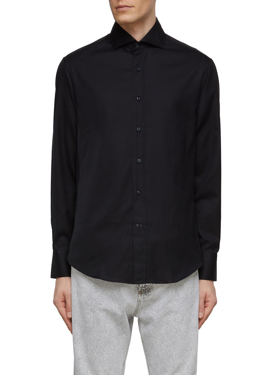 Men BRUNELLO CUCINELLI Shirts | Cotton Twill Shirt