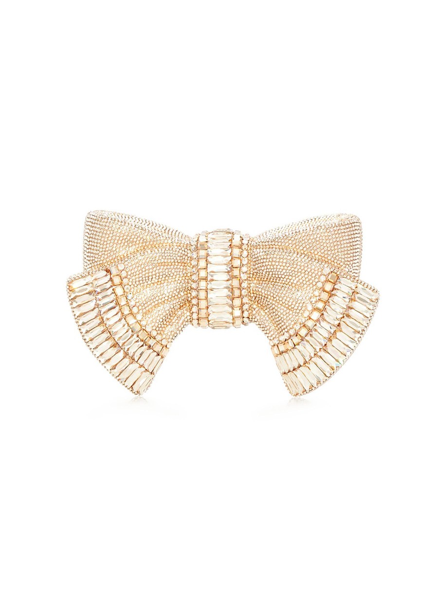 Women JUDITH LEIBER Clutch Bags | Rhinestone Embellished Bow Clutch