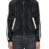 Men SAINT LAURENT Jackets | Zip Front High Neck Teddy Jogging Jacket