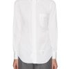 Men THOM BROWNE Shirts | Slogan Patch Poplin Shirt