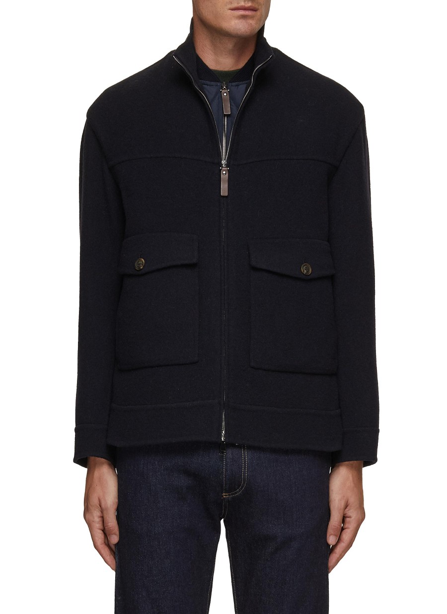 Men CANALI Jackets | Double Layer Vest Jacket