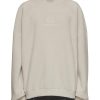 Men BALENCIAGA Pullovers & Hoodies | Tonal Embroidered Logo Fleece Sweatshirt