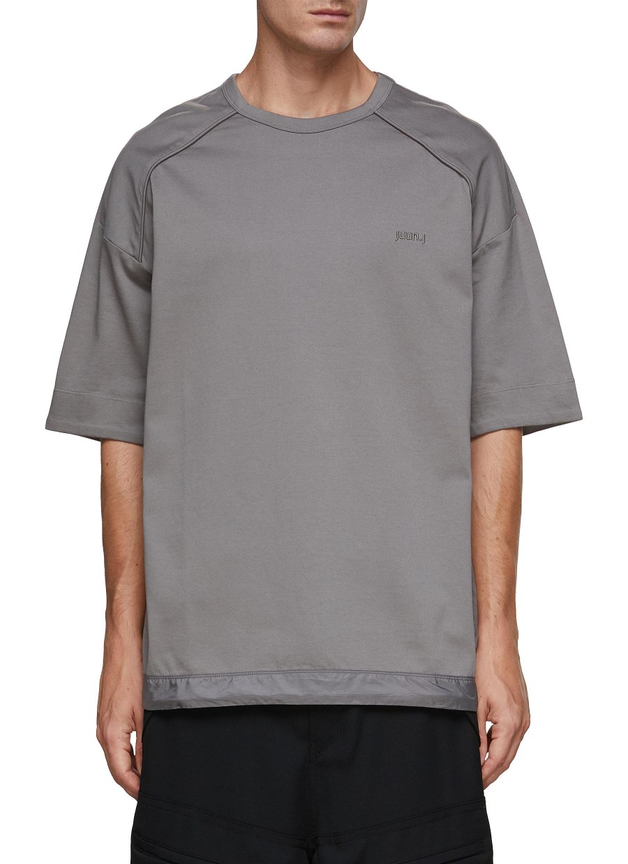 Men JUUN.J T-Shirts | Drawstring Hem Logo T-Shirt