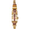 Women LANE CRAWFORD VINTAGE COLLECTION Watches | Tersa Diamond Ruby Concealed Silver Dial 9K Yellow Gold Case Lady Watch