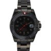 Men CUSTOM T. WATCH ATELIER Watches | Blacked Out Edition' Matte Black Dial Stainless Steel Case Link Bracelet Watch