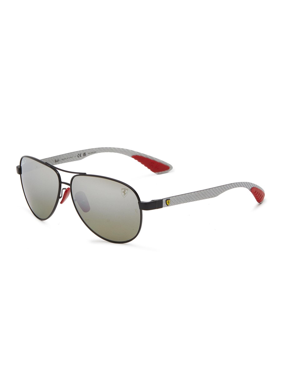 Men RAY BAN Eyewear | X Scuderia Ferrari Metal Pilot Sunglasses