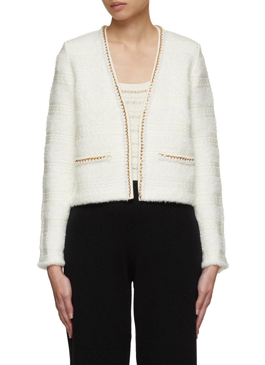 Women CRUSH COLLECTION Jackets | Boucle Tweed Cropped Jacket