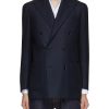 Men RING JACKET Suits | Peak Lapel Double Breasted Balloon Wool Classic Blazer