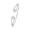 Women KORLOFF Fine Jewellery | Eclat 18K White Gold Diamond Bangle — Size 16