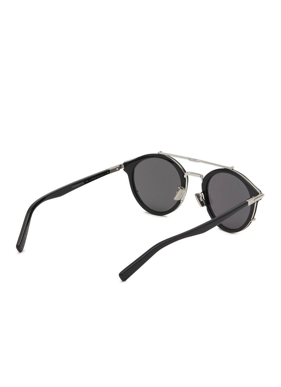 Men DIOR Eyewear | Diorblacksuit R7U Round Metal Sunglasses