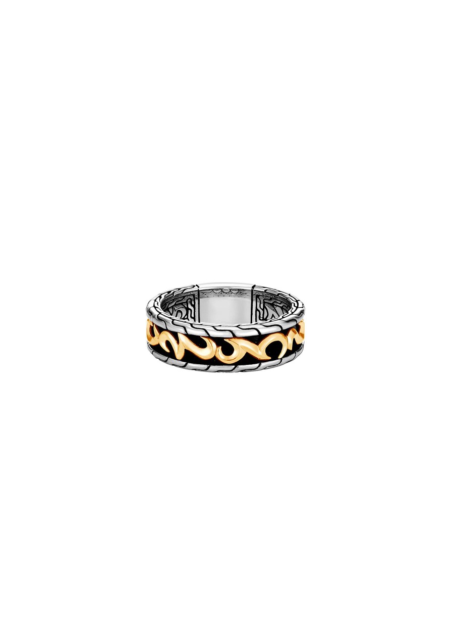 Women JOHN HARDY Fine Jewellery | Classic Chain Sterling Silver Band Ring — Size 10