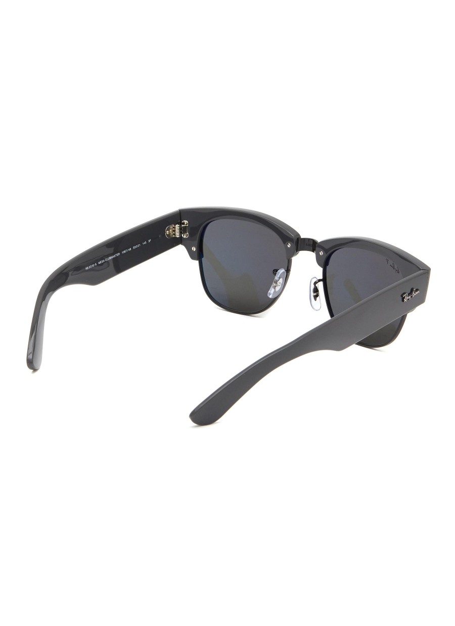 Men RAY BAN Eyewear | Grey Lens Acetate Square Sunglasses