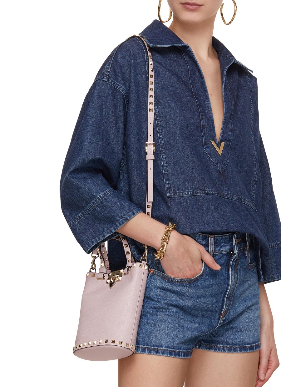 Women VALENTINO Crossbody | Rockstud Leather Pouch