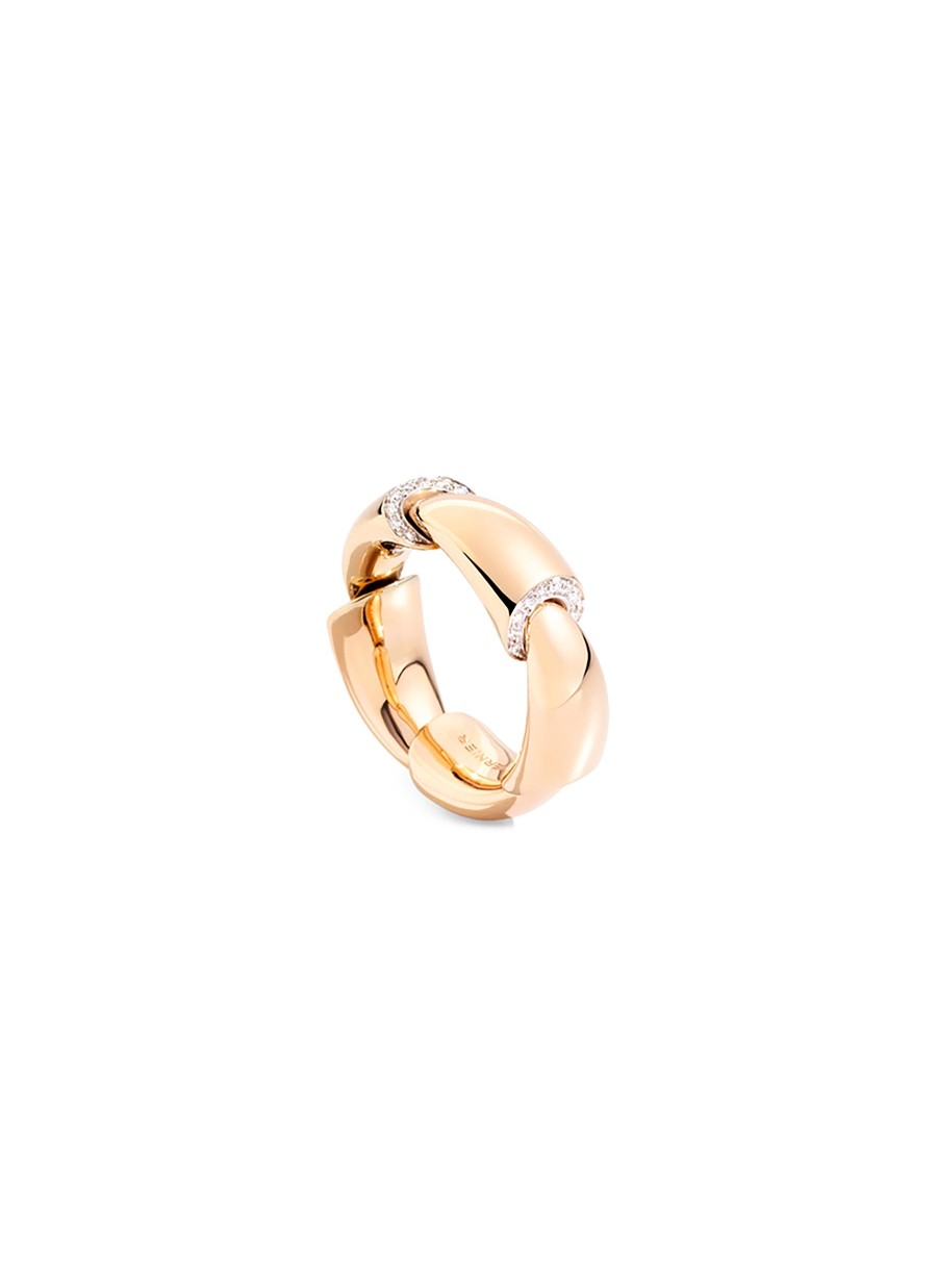 Women VHERNIER Fine Jewellery | Calla 18K Rose Gold Diamond Ring — Size 52