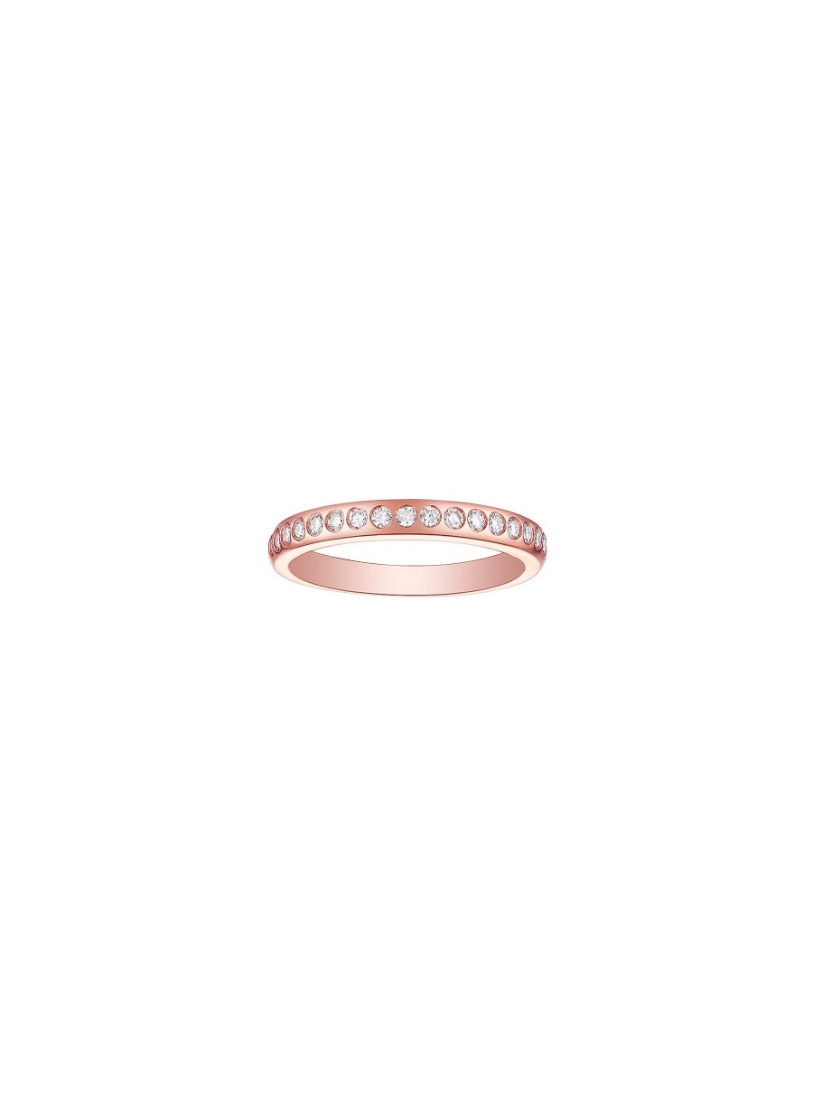 Women LC COLLECTION JEWELLERY Fine Jewellery | 18K Rose Gold Diamond Eternity Band — Size Us 7