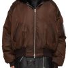 Women JUUN.J Jackets | Reversible Hooded Faux Fur Ma-1 Jacket