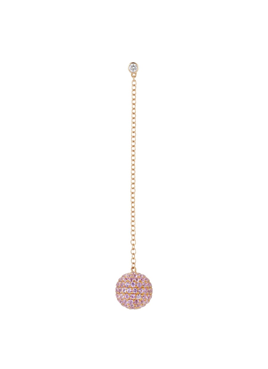 Women MIO HARUTAKA Fine Jewellery | Bonbon 18K Rose Gold Pink Sapphire Single Drop Earring