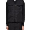 Men PRADA Jackets | Triangular Logo Four Pocket Re-Nylon Vest