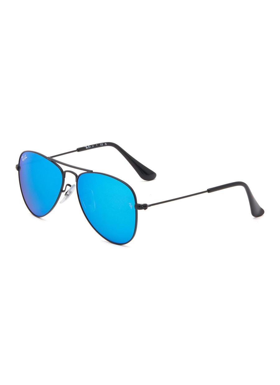 Women RAY BAN Accessories | Junior Aviator' Metal Frame Blue Lens Kids Aviator Sunglasses