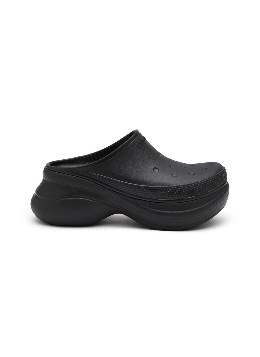 Men BALENCIAGA Sneakers | X Crocs Platform Rubber Mules