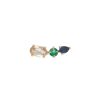 Women MÉTIER BY TOMFOOLERY Fashion Jewellery | Morganite Emerald Sapphire 9K Gold Single Earring — Left