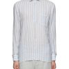 Men FRESCOBOL CARIOCA Shirts | Striped Linen Shirt