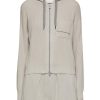 Women BRUNELLO CUCINELLI Jackets | Ribbed Cotton Hoodie