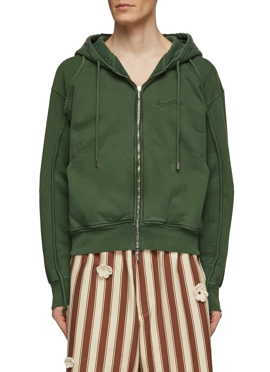 Men JACQUEMUS Pullovers & Hoodies | Le Camargue Zip Up Sweater