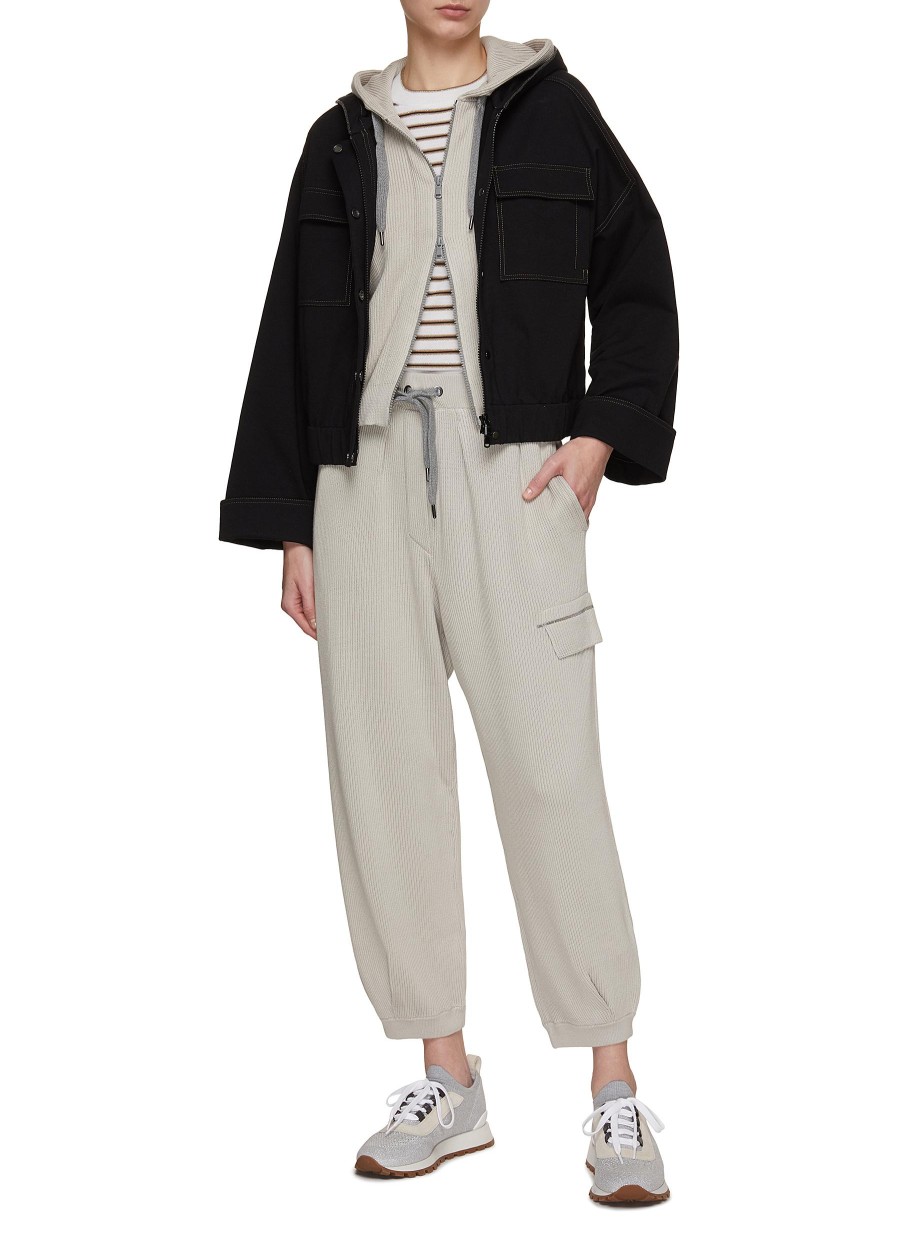 Women BRUNELLO CUCINELLI Jackets | Hoodee Fleece Jacket