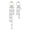 Women JUSTINE CLENQUET Fashion Jewellery | Angie Palladium Plated Earrings