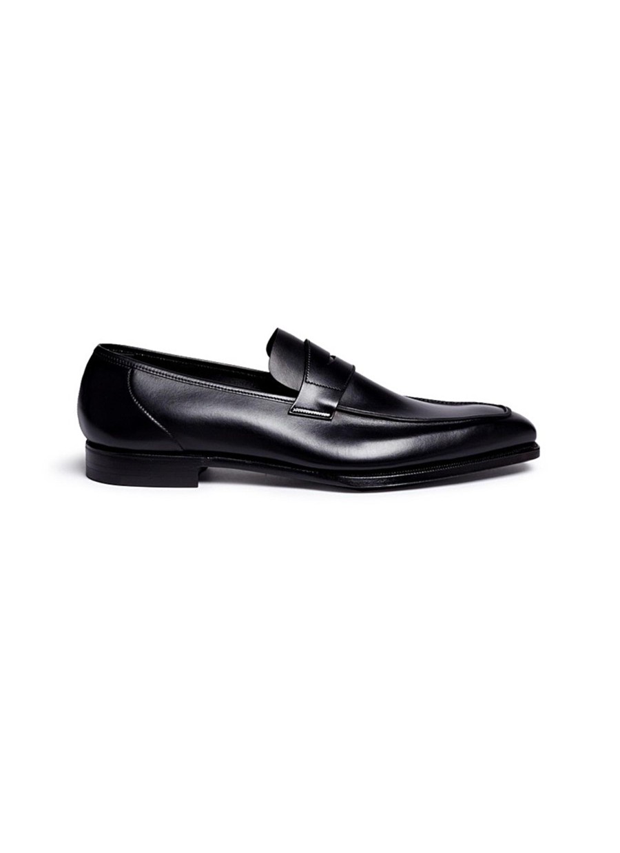 Men GEORGE CLEVERLEY Flats | George' Leather Penny Loafers