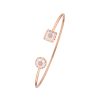 Women KORLOFF Fine Jewellery | Saint-Petersbourg Rose Gold Diamond Pink Opal Bangle — Size 15