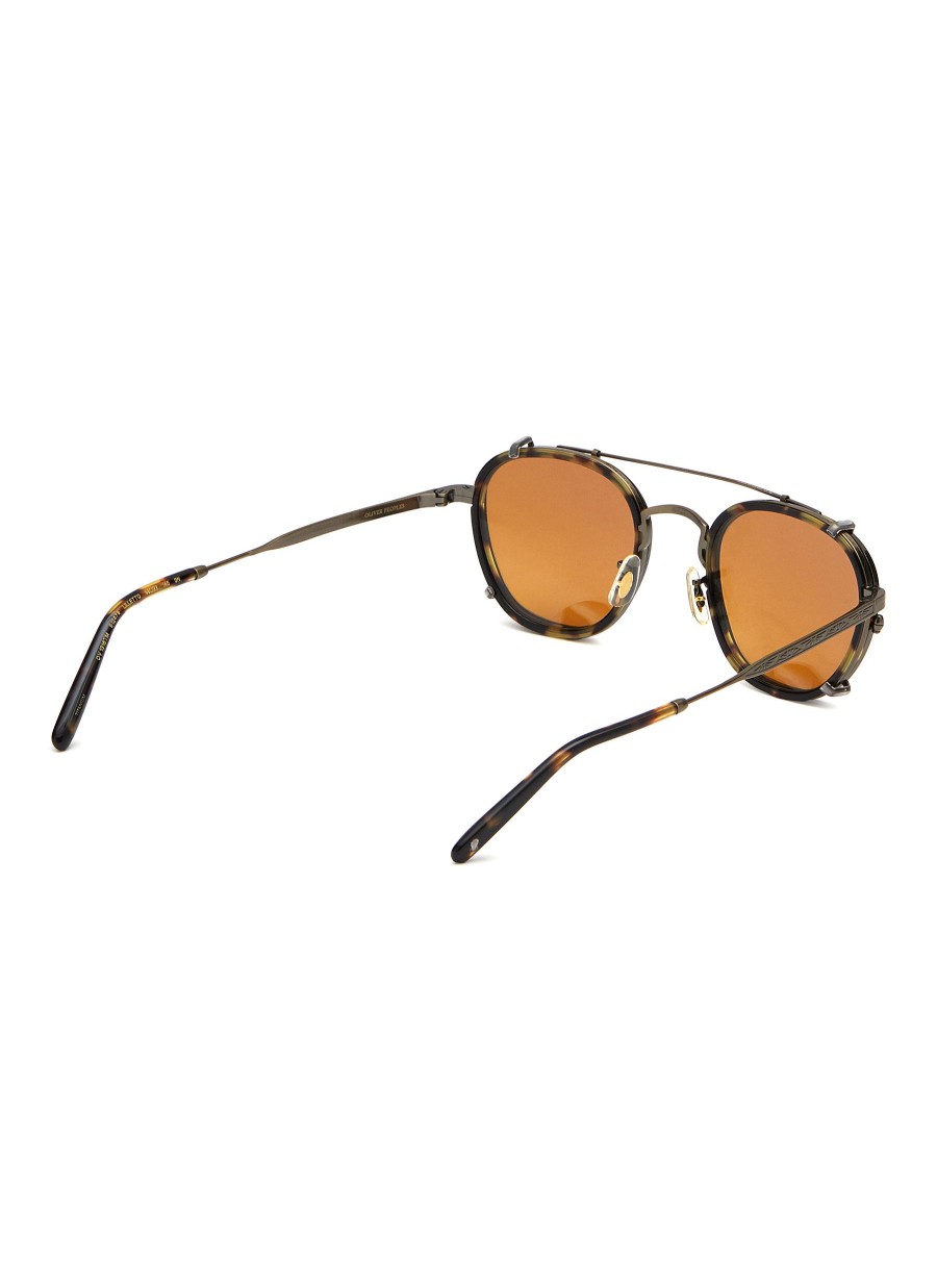 Men OLIVER PEOPLES ACCESSORIES Eyewear | Pillow Metal Round Sunglasses