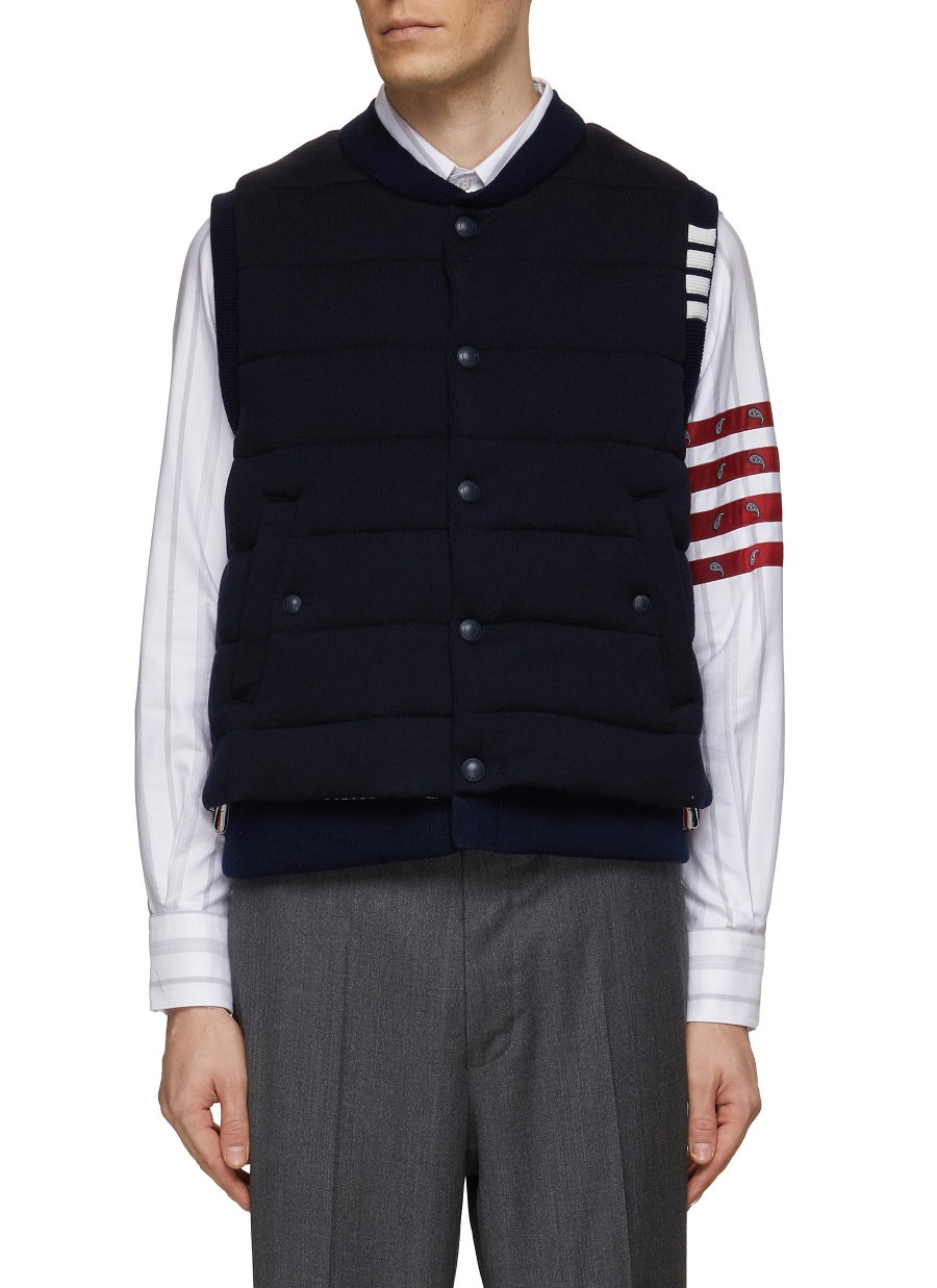 Men THOM BROWNE Jackets | 4 Bar Reversible Vest